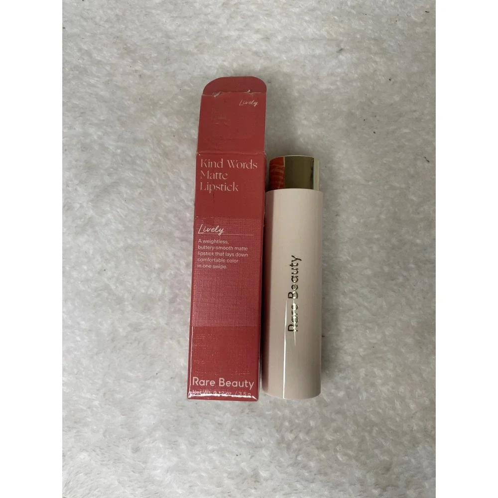 Rare Beauty Kind Words Matte Lipstick Lively Rose Pink 0.12oz 3.5g New in Box